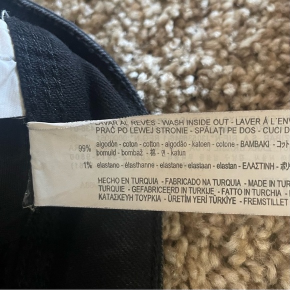 Zara Basic Z1975 Mid-Rise Denim Skinny Jeans Women’s 4 Black Stretch Casual - Picture 13 of 13